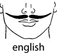 english mustache
